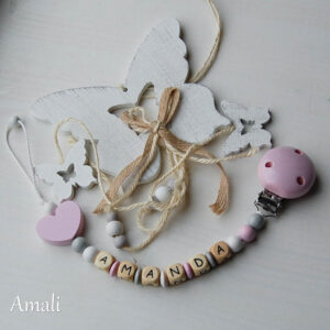 Knupīša turētājs rozā sirsniņa