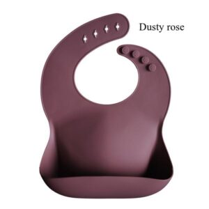 Mushie silikona priekšautiņš Dusty Rose