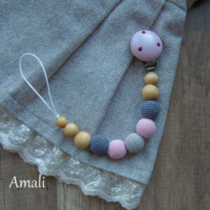 Knupīša turētājs rozā/pelēks