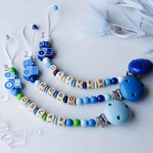 Personalizēts koka knupīša turētājs - Traktors