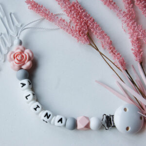 Silikona knupīša turētājs Roze