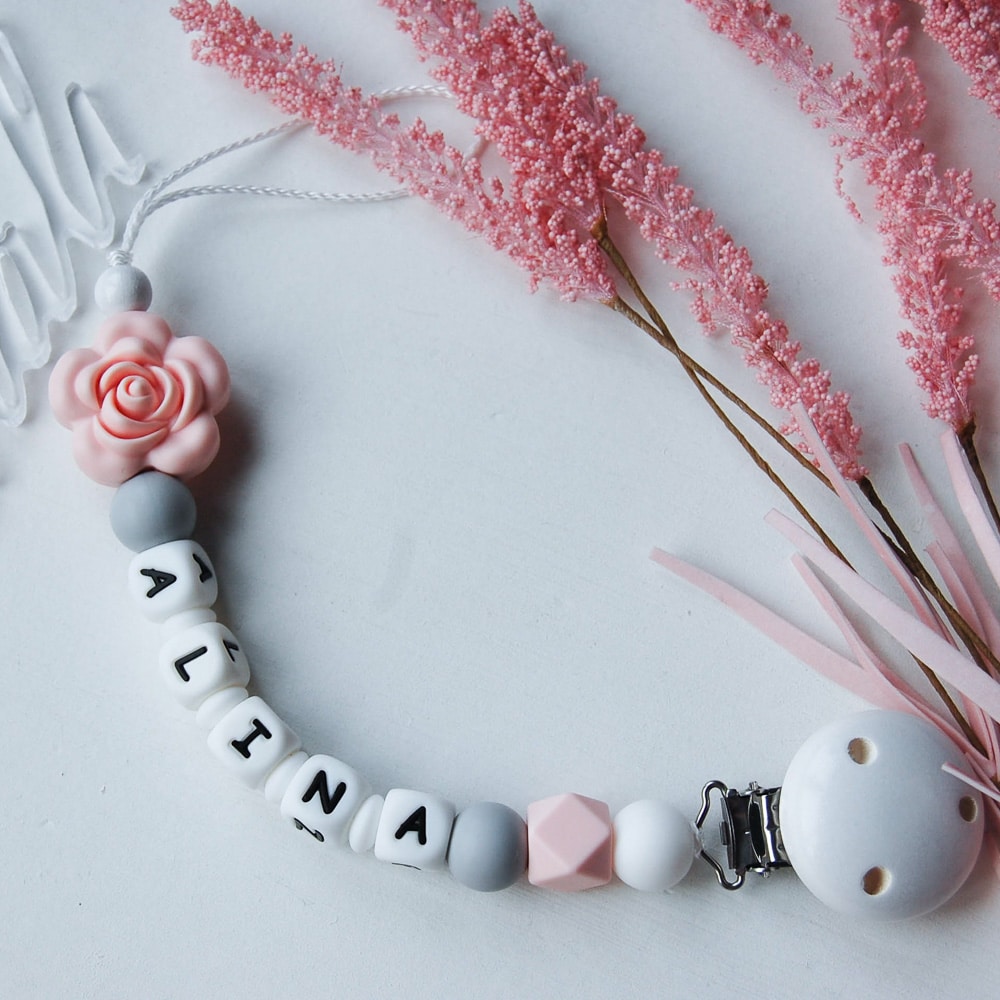 Silikona knupīša turētājs Roze