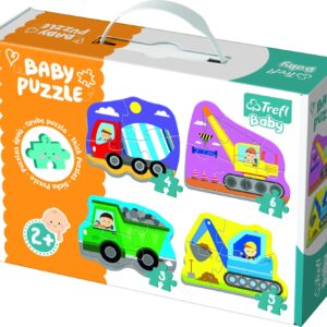 Trefl puzle mazuļiem Celtniecības transports