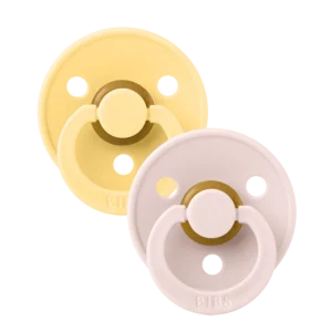 BIBS Colour knupīši Pale butter/Petal (0-6m)