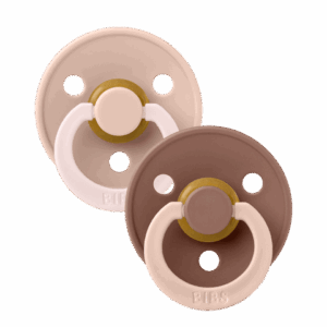 BIBS Colour Fusion knupīši Blush/Woodchuck (0-6m)