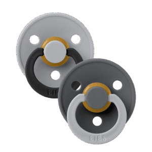 BIBS Colour Fusion knupīši Cloud/Iron (0-6m)