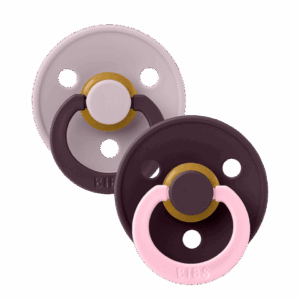 BIBS Colour Fusion knupīši Dusky lilac/Plum (0-6m)