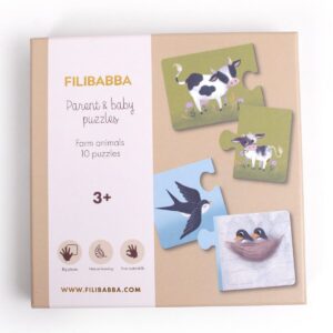 Filibabba Vecāki un mazulis puzle - Farm animals