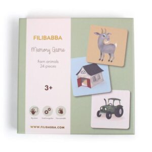 Filibabba atmiņas spēle Farm animals, 24 gab