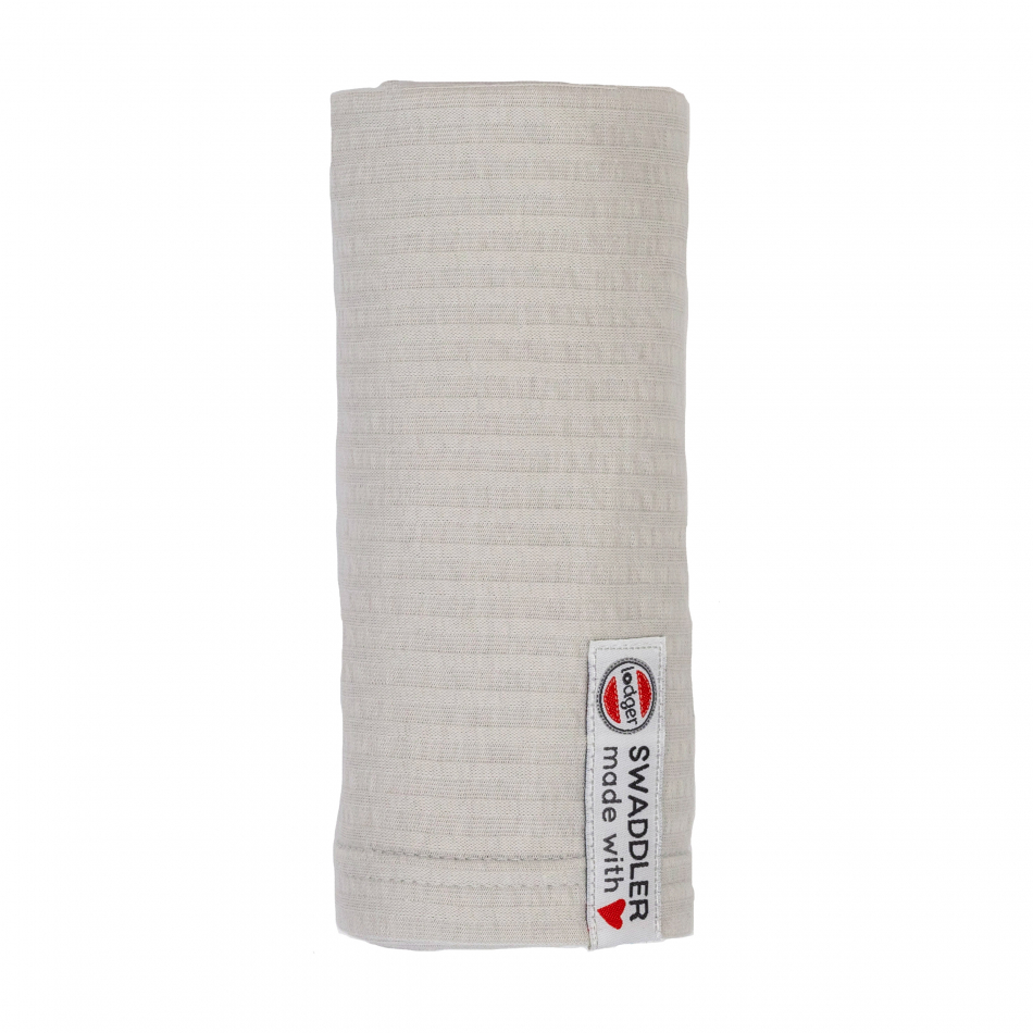 Lodger Swaddler Seersucker kokvilnas autiņš, 70x70 cm, Steel