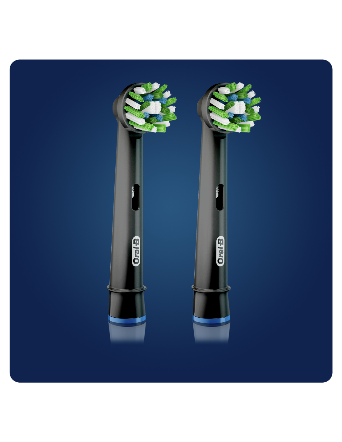 BRAUN el.zobu birstes uzgalis Cross Action, 2 gab, melns, EB 50-2 BLK - Image 3