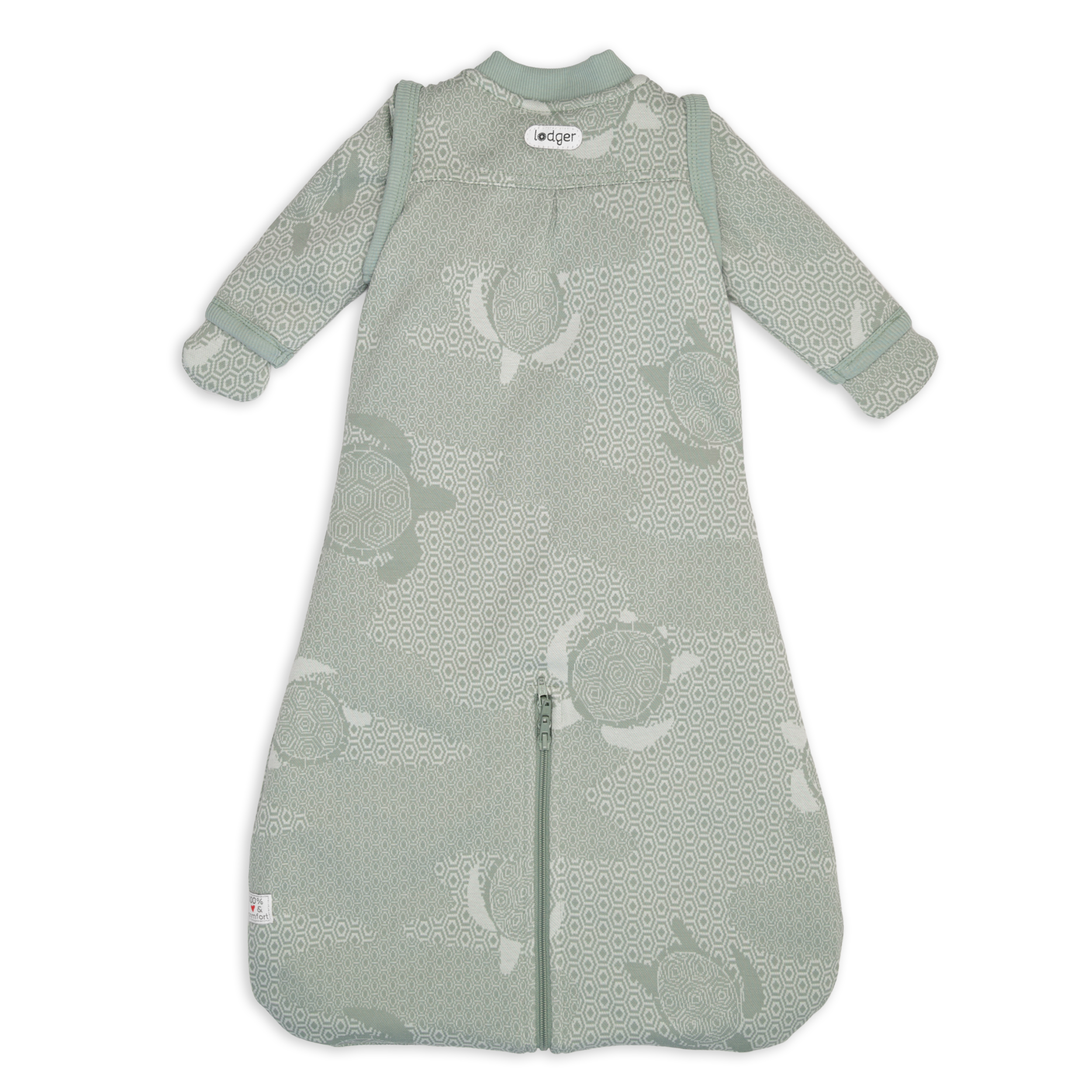 Lodger Hopper Matcha Turtle guļammaiss ar noņemamām piedurknēm, Silk, 50/62 - Image 2