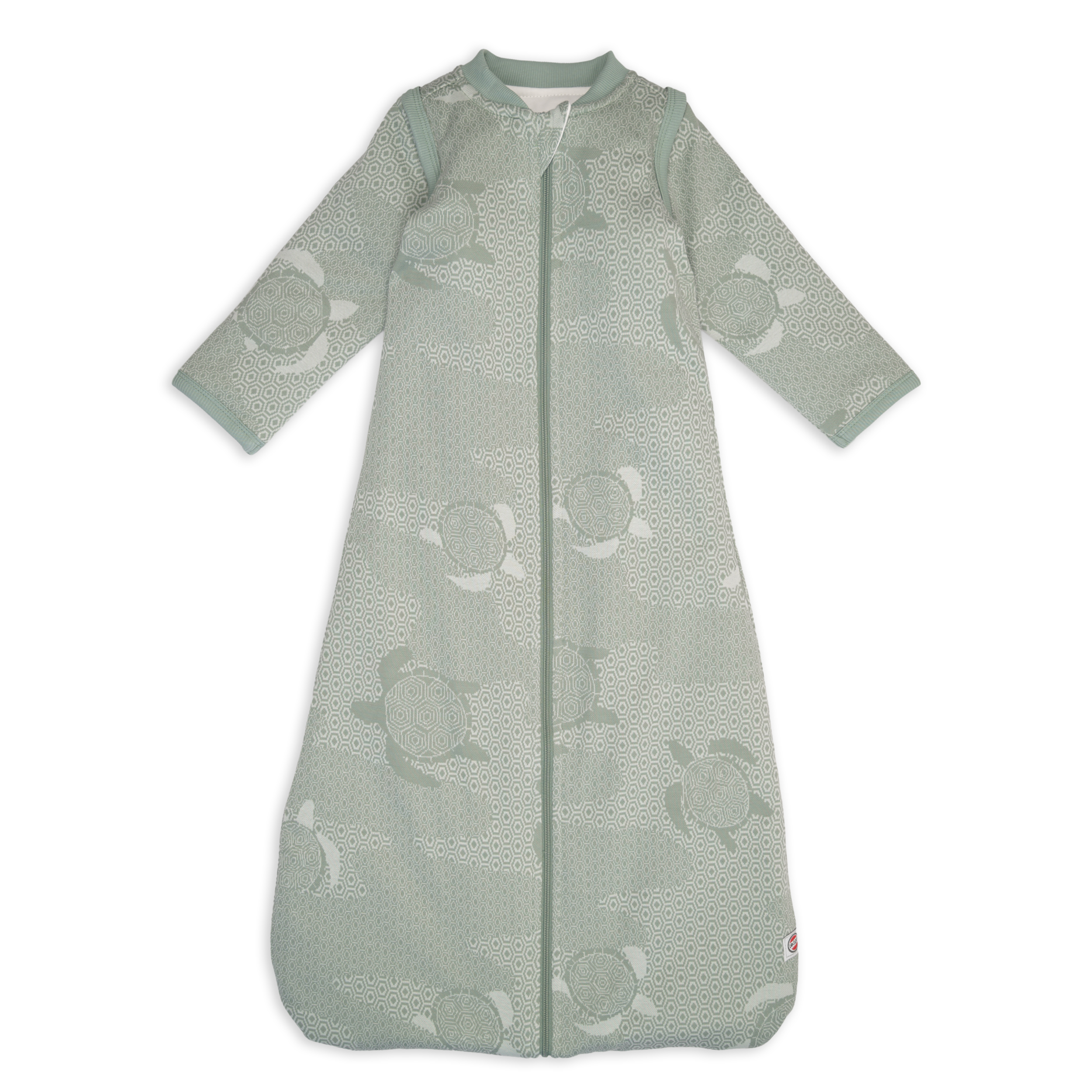 Lodger Hopper Matcha Turtle guļammaiss ar noņemamām piedurknēm, Silk, 68/80