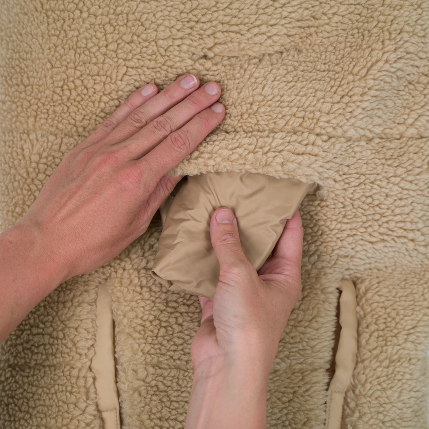 Lodger Wrapper Teddy ietināmā sedziņa Beige - Image 3