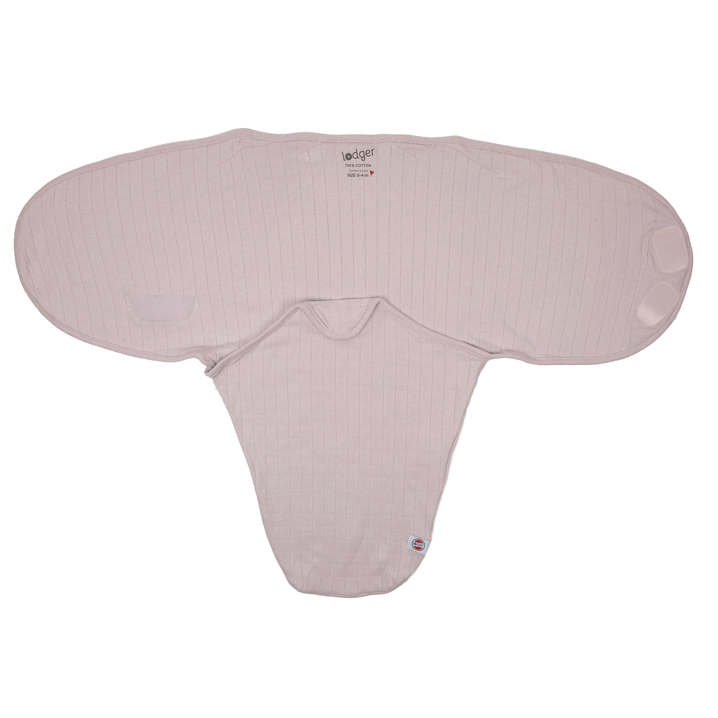 Lodger Bundler Solid kokvilnas autiņš mazuļa ietīšanai, Powder - Image 3