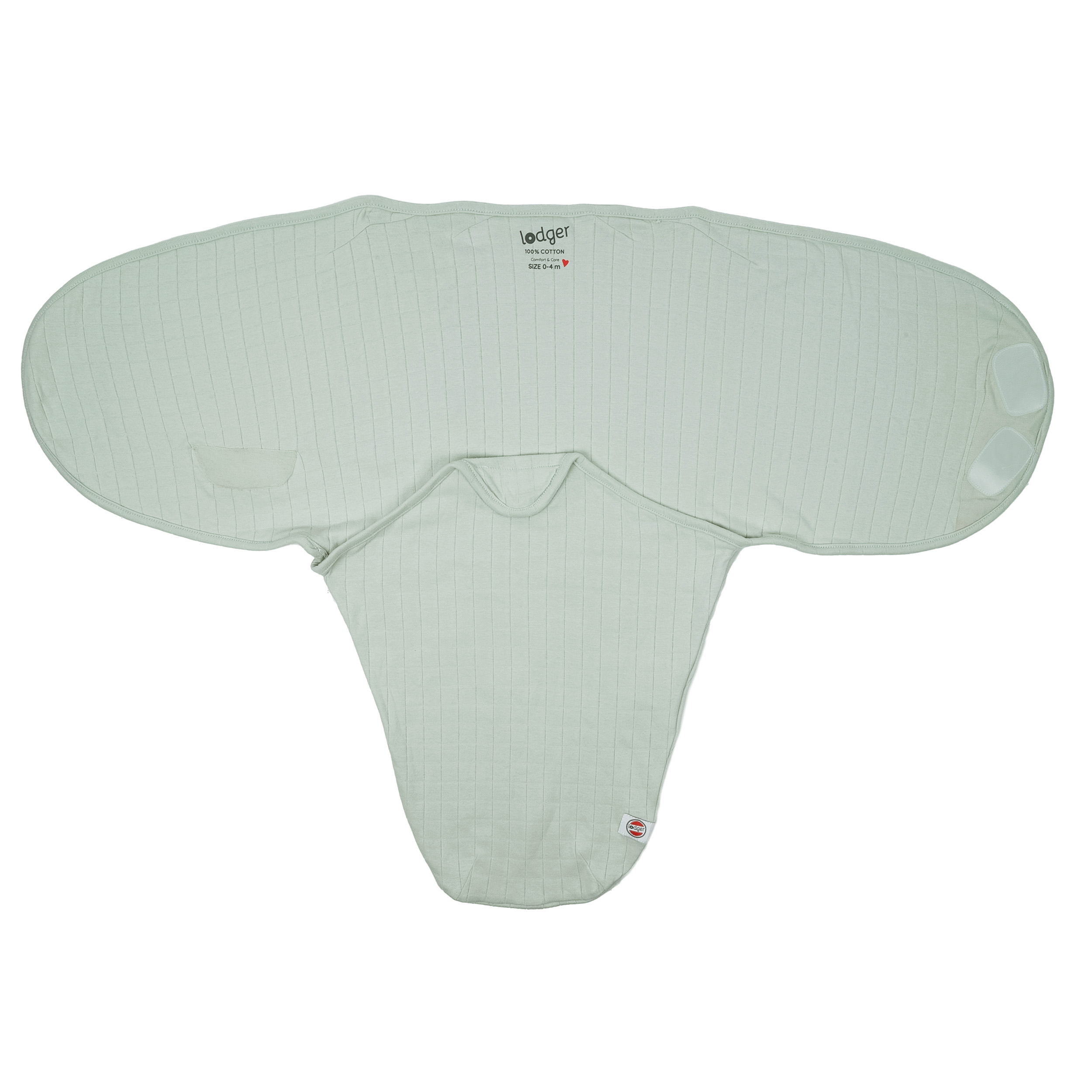 Lodger Bundler Solid kokvilnas autiņš mazuļa ietīšanai, Peppermint - Image 3