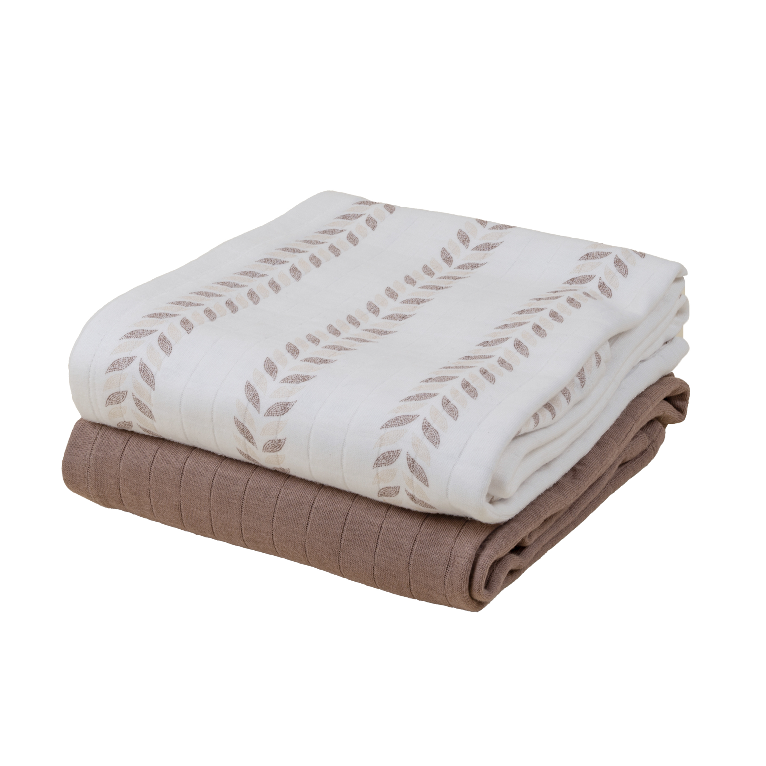 Lodger Swadler Solid Matcha kokvilnas autiņš, Birch/Buffalo, 110x110 cm, 2gab. - Image 2