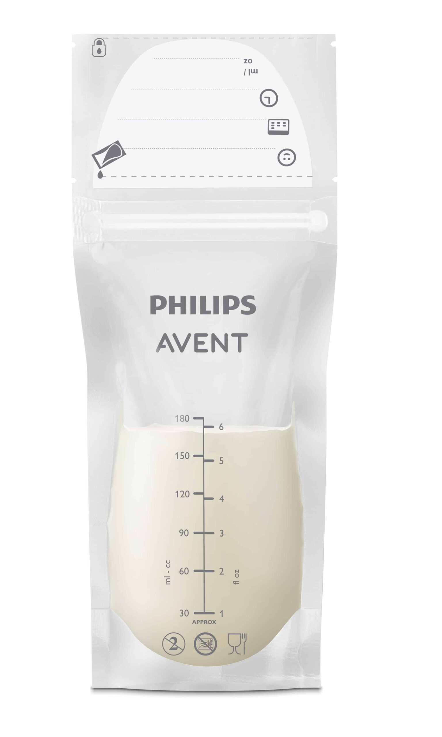 Philips Avent krūts piena uzglabāšanas maisiņi 180ml/25 gab. - Image 3
