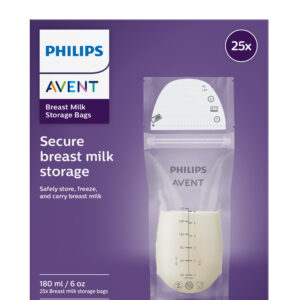 Philips Avent krūts piena uzglabāšanas maisiņi 180ml/25 gab.