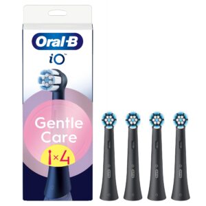 Braun SBF-4 Oral-B GentleCare zobu birstes uzgaļi, melni, 4 gab., iO RB SBF-4
