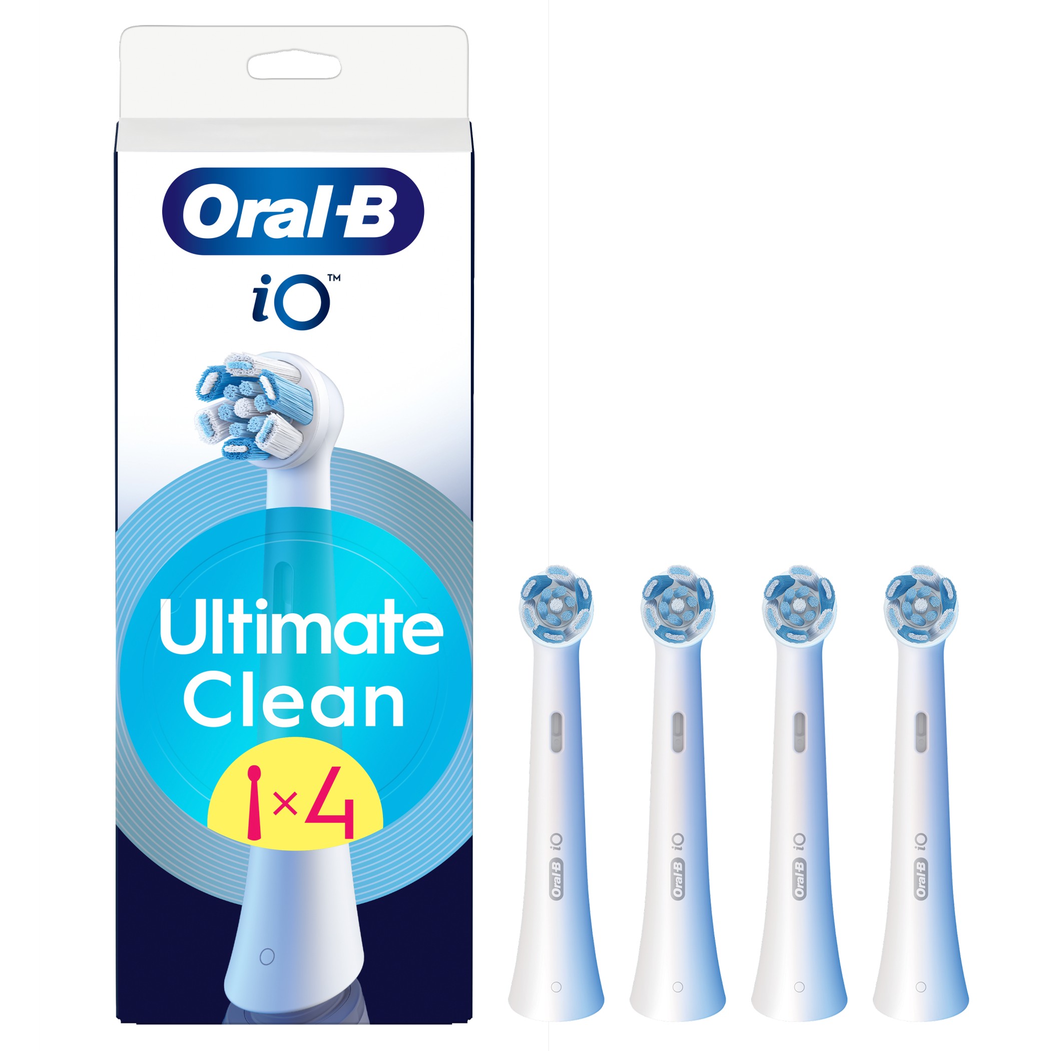 Braun CWF-4 Oral-B UltimateClean zobu birstes uzgaļi, balti, 4 gab.,  iO RB CWF-4