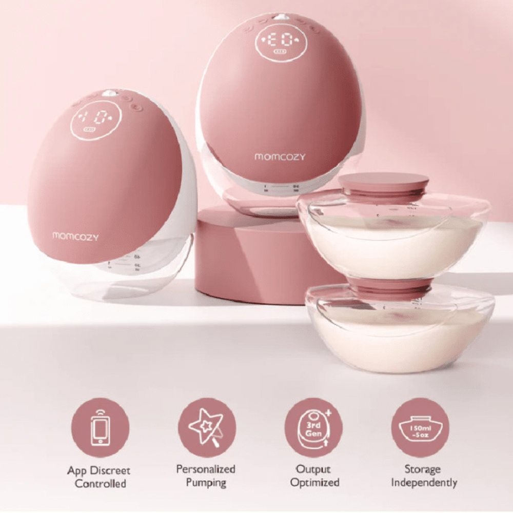 Momcozy dubultais piena pumpis M9 PINK