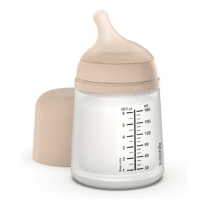 Suavinex Zero Zero pudelīte 180ml ar regulējamās plūsmas knupīti