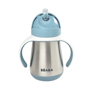 BEABA metāla pudele ar salmiņu 250ml, Windy blue