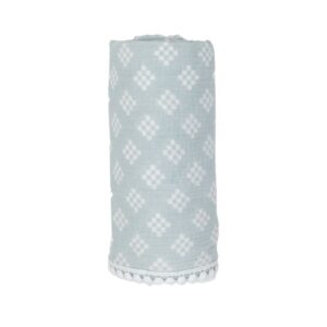 Lodger Swaddle Tribe Muslin kokvilnas autiņš 120x120 cm Ice Flow
