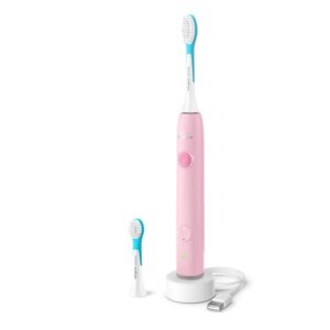 Sonicare zobu birste bērniem ar bluetooth, rozā HX6600/11
