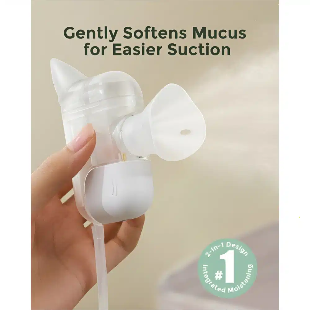 MOMCOZY BREEZYCLEAR PRO™ elektriskais deguna aspirators zīdaiņiem 2in1 uzgalis