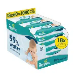 Pampers Aqua mitrās salvetes zīdaiņiem, 18 iepak., 1080 gab.