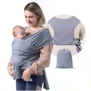 MOMCOZY bērnu slings-ķengursoma, pelēka