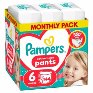 Pampers Pants autiņbiksītes, 6. izmērs, 13-19kg, 144gab.